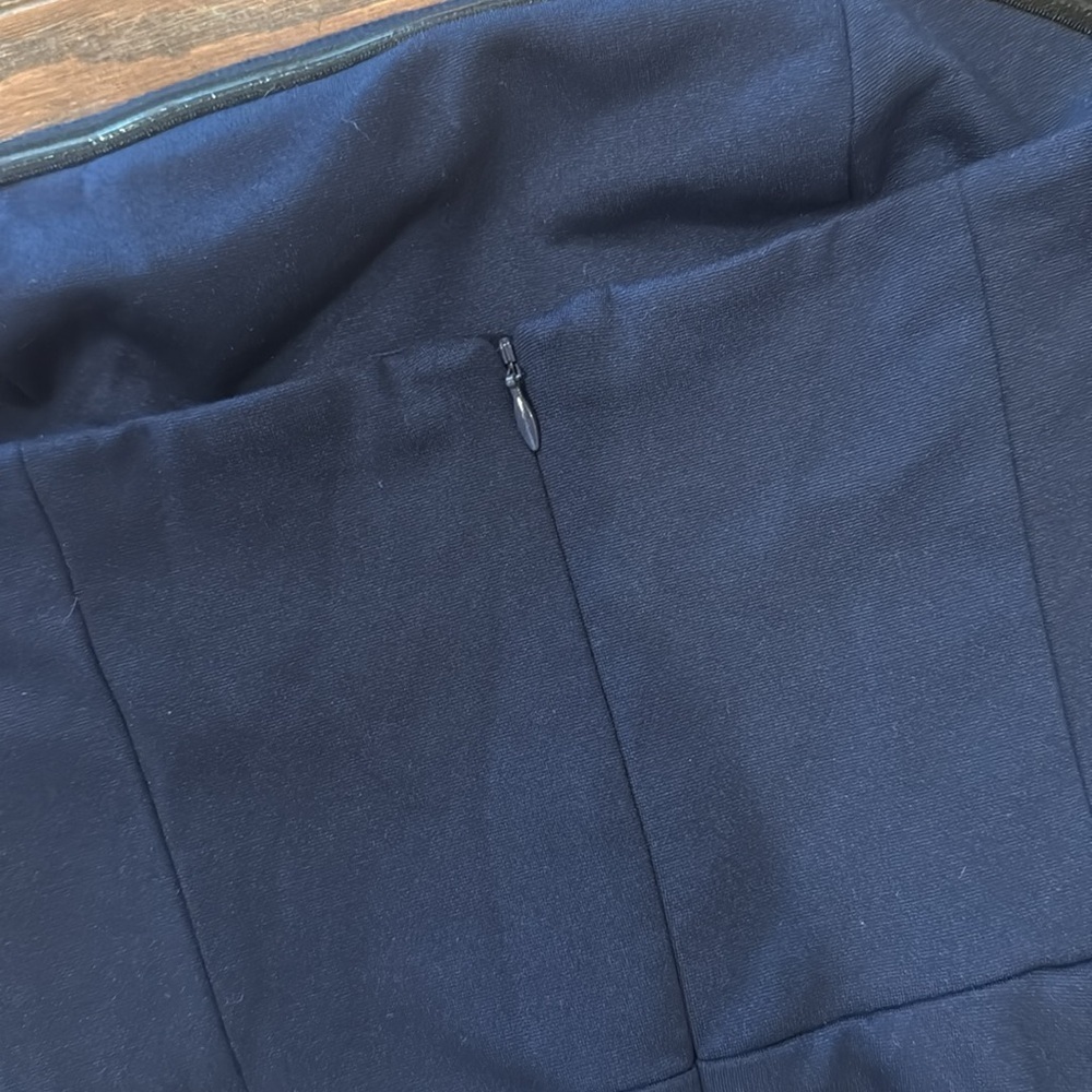 Amanda Uprichard strapless navy ruffle dress, medium - Picture 6 of 9